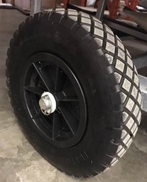 [RSM-TR-918] Wheel solid rubber, reinforced 40 cm, axel 26x65mm