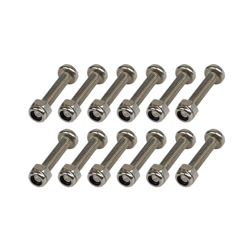 [EX1155] Set of 12 bolts and selflocking nuts