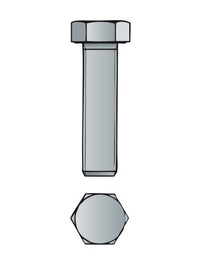 Screw metric hexagonal head