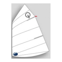 [OL-OP-R] Sail Optimist Olimpic Sail &quot;Red&quot; -38 kg