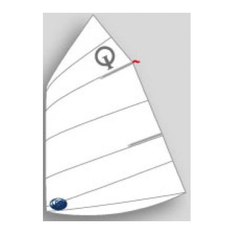 [OL-OP-R] Sail Optimist Olimpic Sail "Red" -38 kg