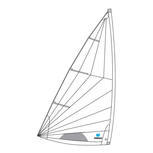 [EX2030] School sail MK2 for standard Laser/ILCA 7, not for racing, ohne Segellatten