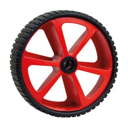 [EX10781] Solid rubber trolly wheel &quot;Smallstar&quot;, 26 cm, axis 25x75mm