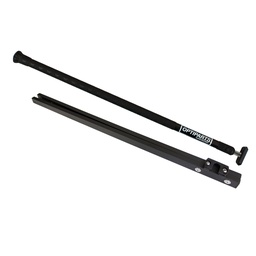 [EX1127] Short bar and stick Ø20mm, 70cm black anodized aluminum