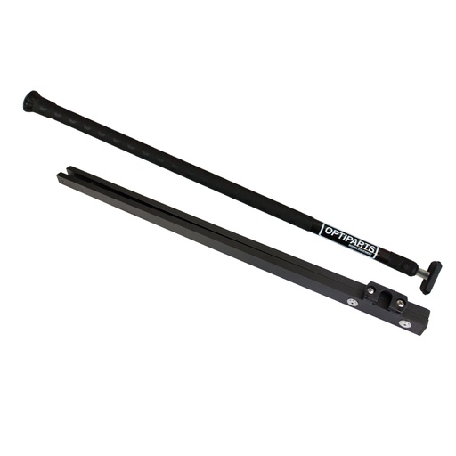 [EX1127] Short bar and stick Ø20mm, 70cm black anodized aluminum