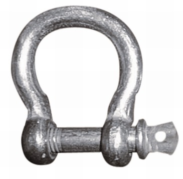 Galvanised bow shackle